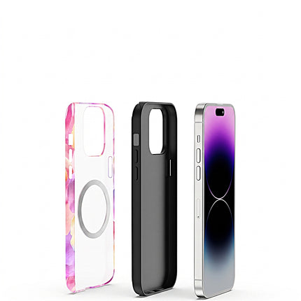 Floral Double-Layer Acrylic iPhone Case – product view 3