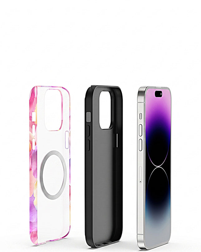 Floral Double-Layer Acrylic iPhone Case – product view 3