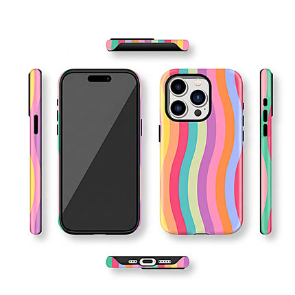 Rainbow Lines MagSafe Case for iPhone – product view 4