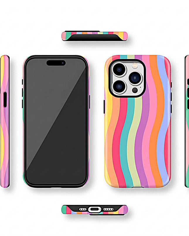 Rainbow Lines MagSafe Case for iPhone – product view 4