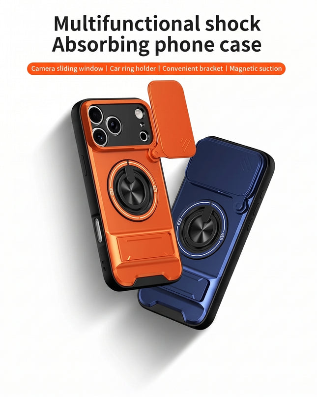 360° Ring Stand Camera Cover Case for iPhone – product view 1