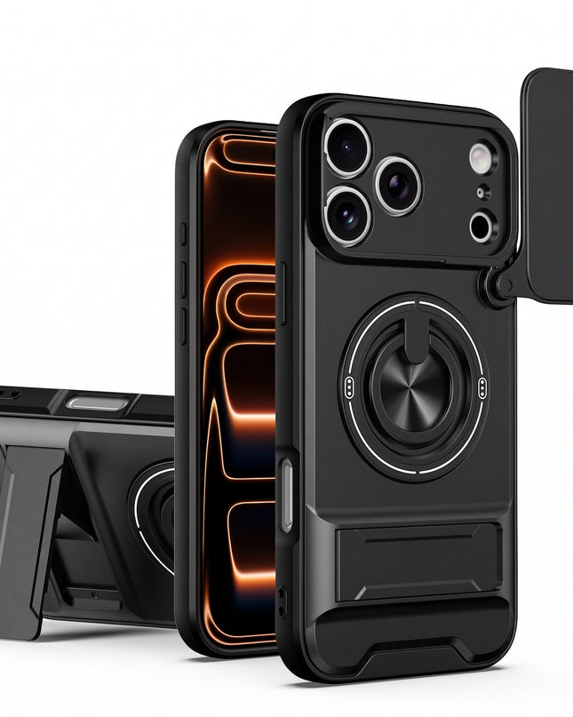 360° Ring Stand Camera Cover Case for iPhone – product view 8