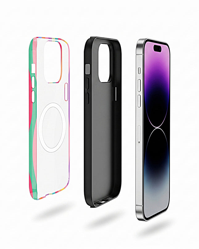 Rainbow Lines MagSafe Case for iPhone – product view 3