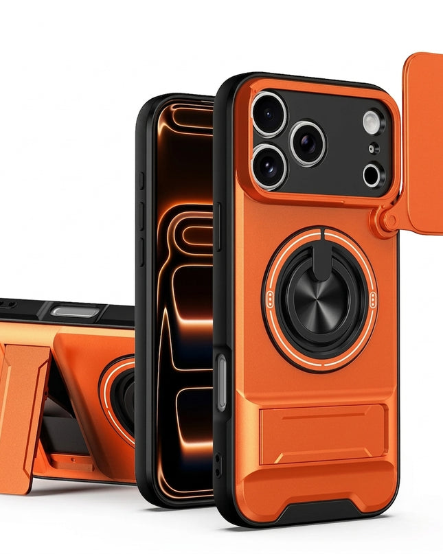 360° Ring Stand Camera Cover Case for iPhone – product view 7