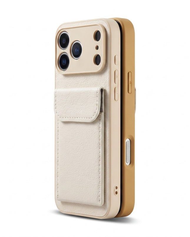 Leather Card Holder Stand Case for iPhone – product view 4