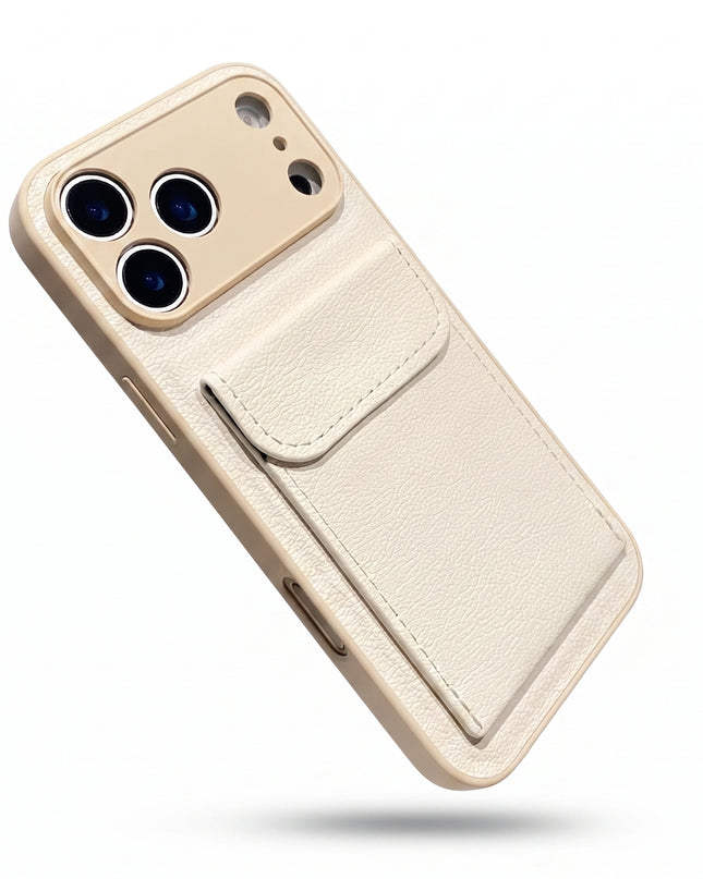 Leather Card Holder Stand Case for iPhone – product view 10