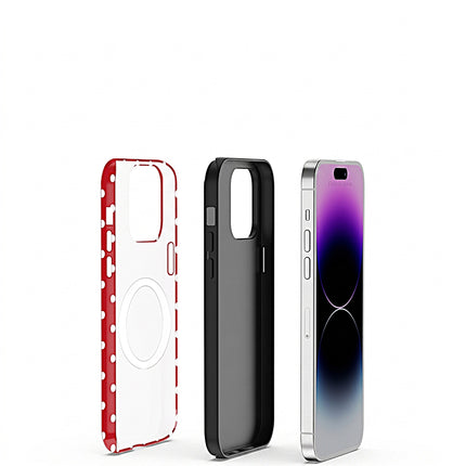 Circular Dot Double-Layer Case for iPhone – product view 3