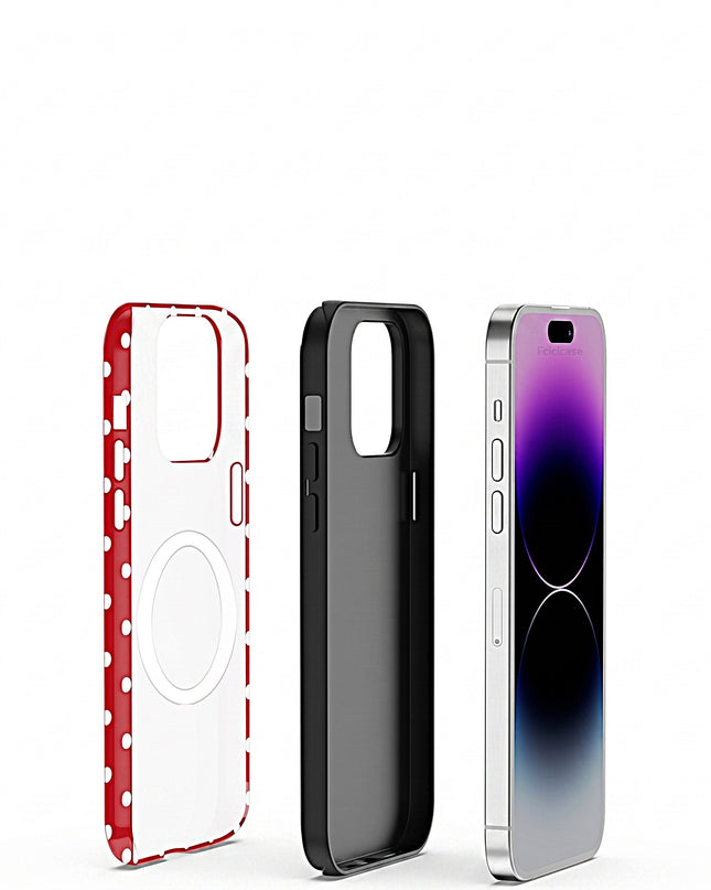 Circular Dot Double-Layer Case for iPhone – product view 3