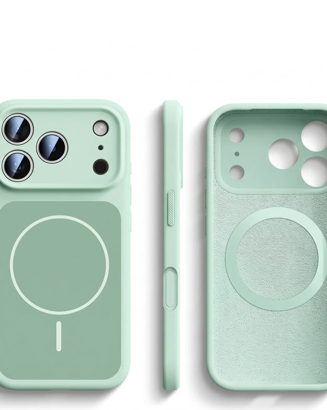 AI Button Liquid Silicone MagSafe Case for iPhone – product view 14