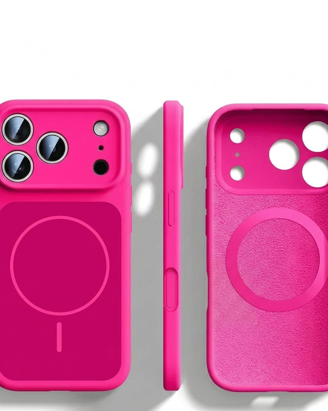 AI Button Liquid Silicone MagSafe Case for iPhone – product view 10
