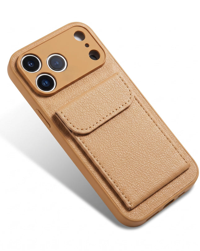 Leather Card Holder Stand Case for iPhone – product view 8