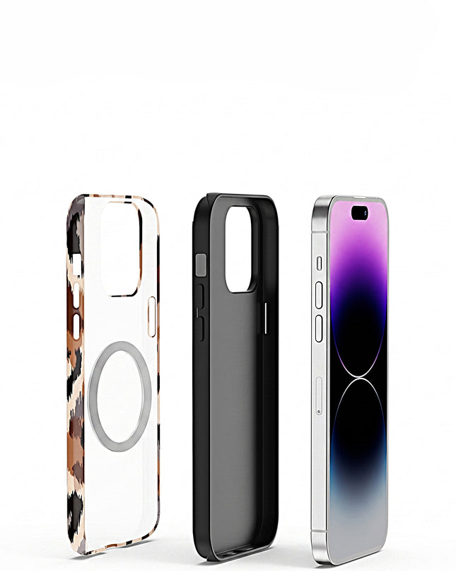 Leopard Pattern MagSafe Case for iPhone – product view 3