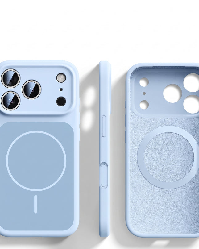 AI Button Liquid Silicone MagSafe Case for iPhone – product view 13