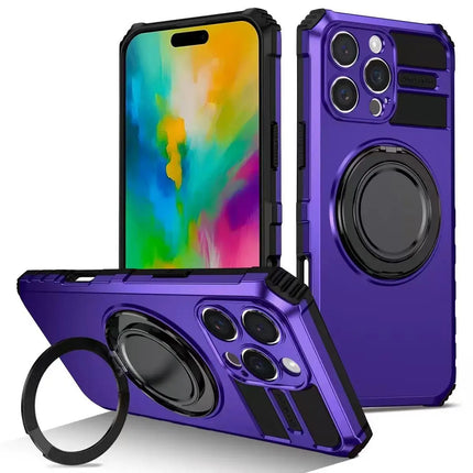 360° Magnetic Stand Case for iPhone - Red