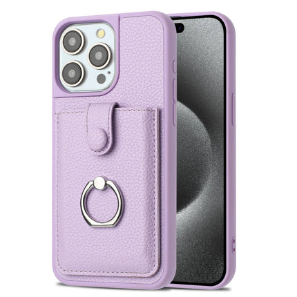Leather Wallet Ring Stand Case for iPhone – product view 10