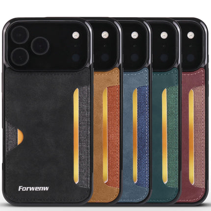 Retro Leather Card Holder Case for iPhone – product view 1