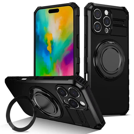 360° Magnetic Stand Case for iPhone - Red