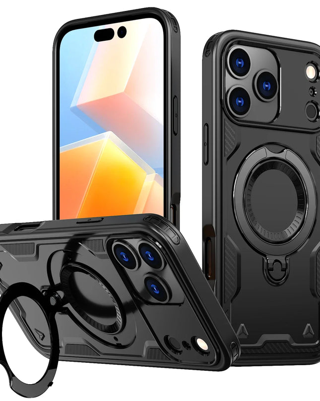 Rugged Magnetic Ring Stand Case for iPhone – product view 6