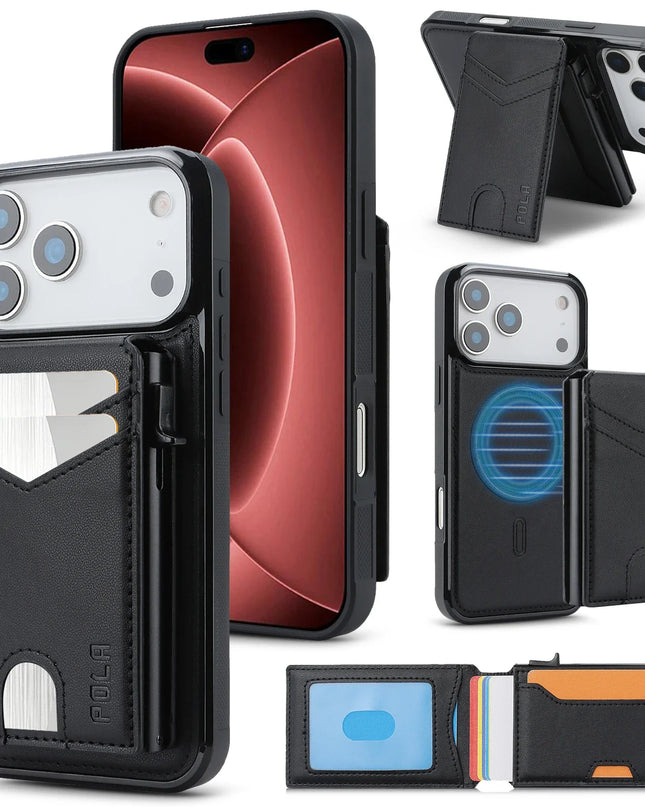 2-in-1 Detachable Magnetic Wallet Case for iPhone – product view 8