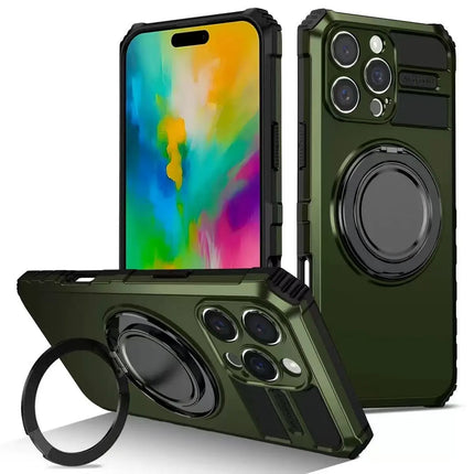 360° Magnetic Stand Case for iPhone - Red