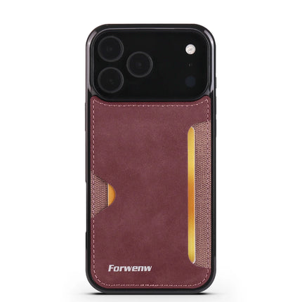 Retro Leather Card Holder Case for iPhone – product view 6