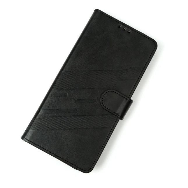 Vintage Leather Wallet Stand Case for iPhone - light brown