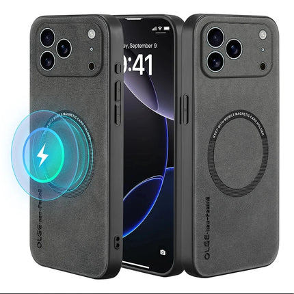 Textured PU Leather MagSafe Case for iPhone – product view 1