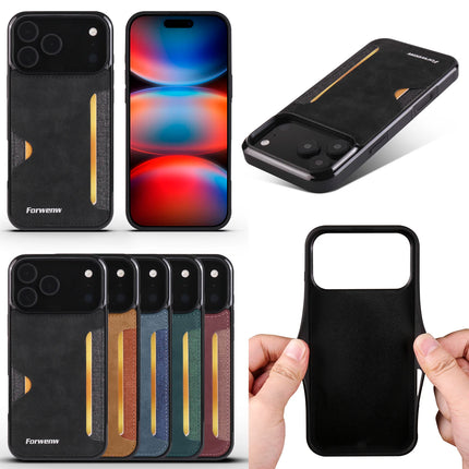 Retro Leather Card Holder Case for iPhone – product view 2
