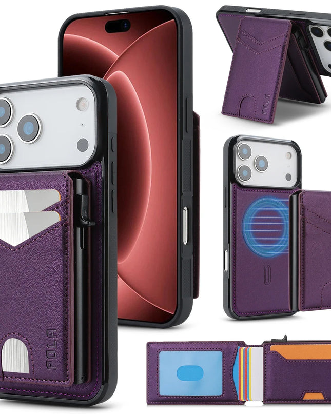 2-in-1 Detachable Magnetic Wallet Case for iPhone – product view 7
