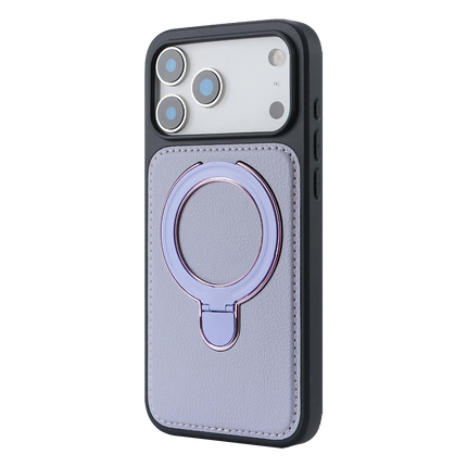 Leather Magnetic Ring Stand Case for iPhone – product view 9
