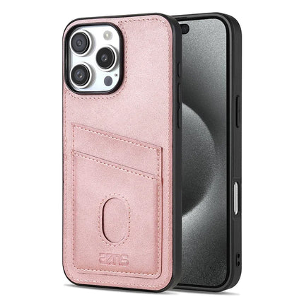 Retro Leather Card Pocket Case for iPhone – product view 9