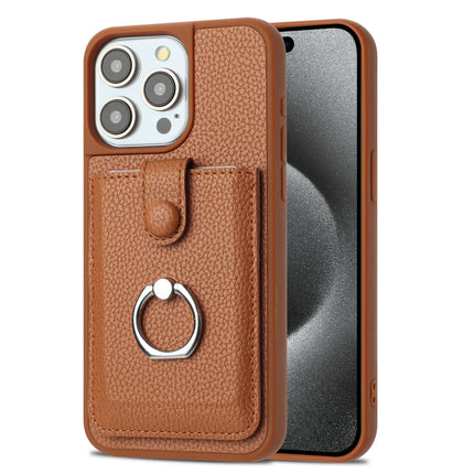 Leather Wallet Ring Stand Case for iPhone – product view 12