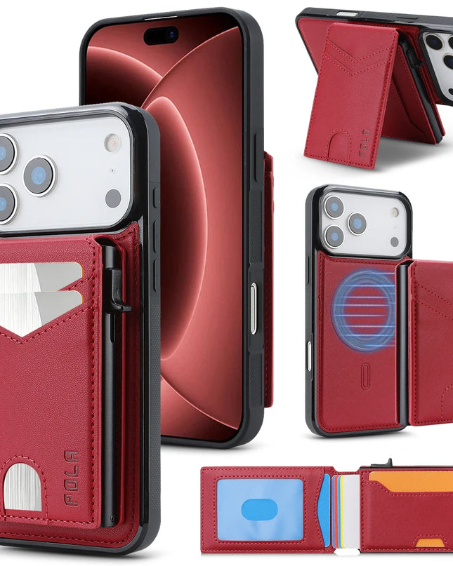 2-in-1 Detachable Magnetic Wallet Case for iPhone – product view 12