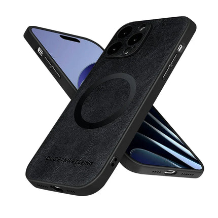 Matte PU Leather MagSafe Case for iPhone – product view 4