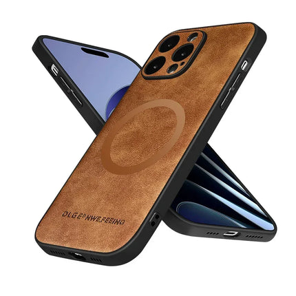 Matte PU Leather MagSafe Case for iPhone – product view 3