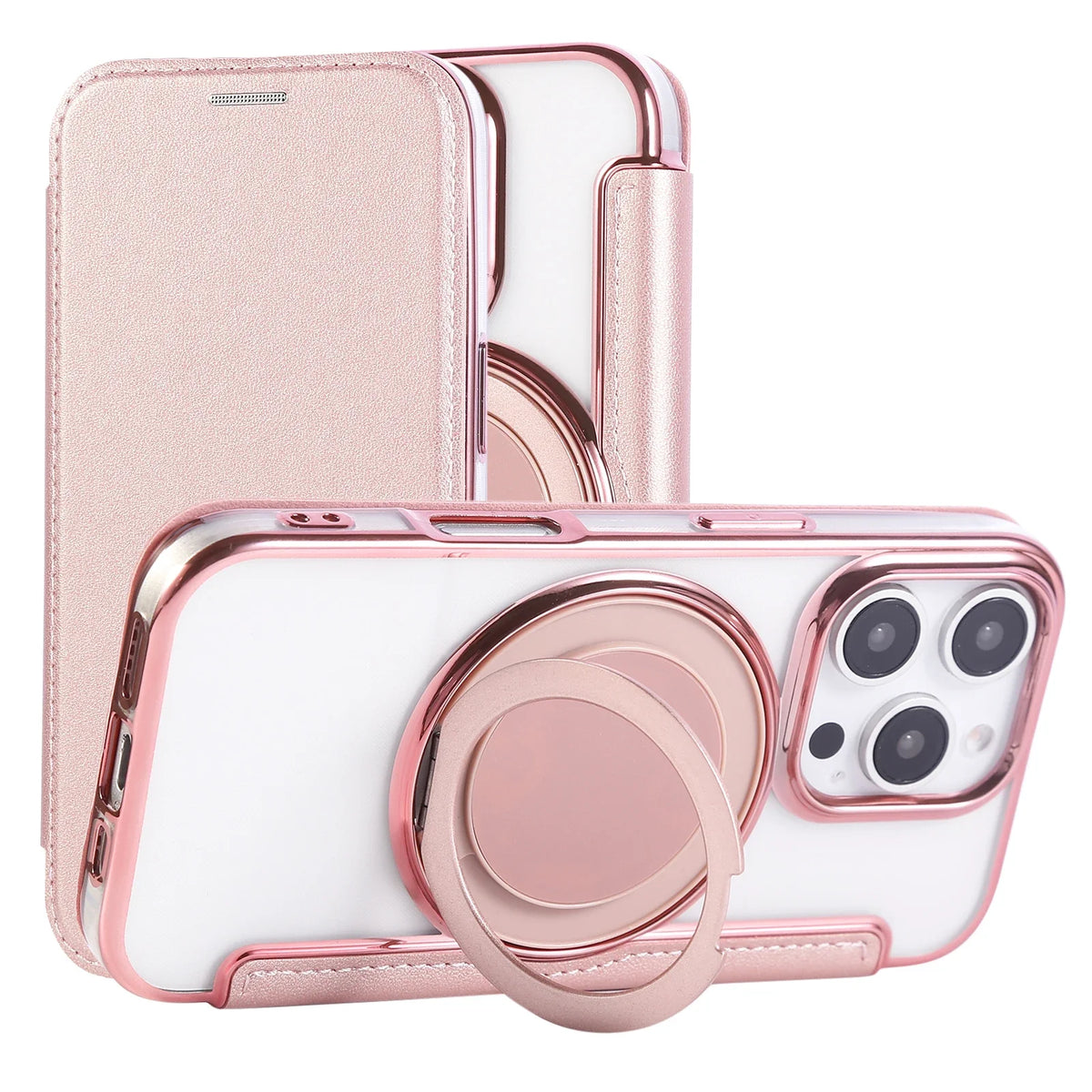 Rotating Flip Wallet Stand Case for iPhone