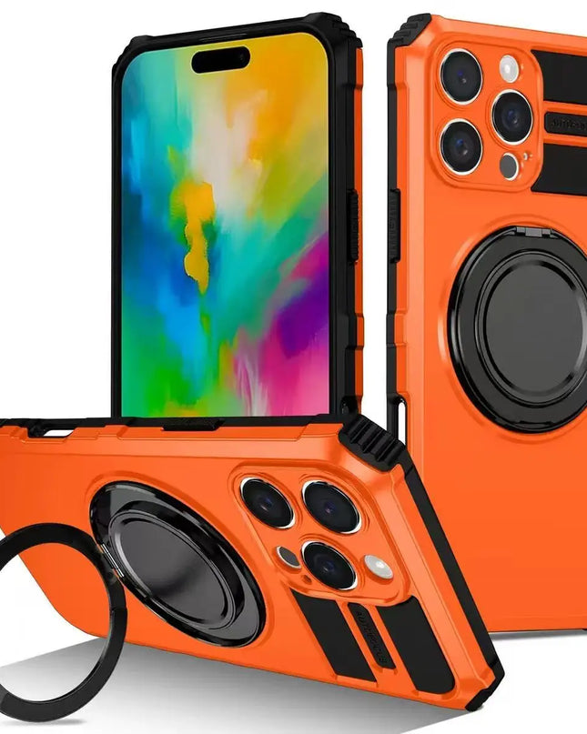 360° Magnetic Stand Case for iPhone - Red
