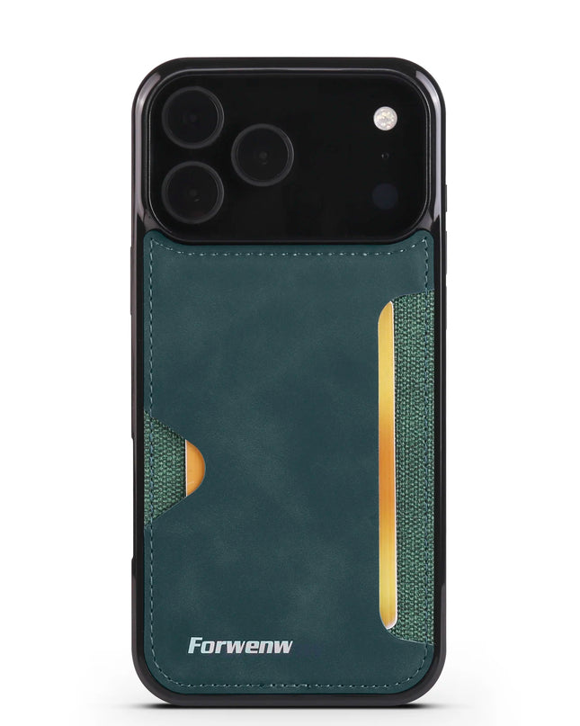 Retro Leather Card Holder Case for iPhone – product view 5