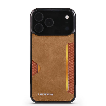 Retro Leather Card Holder Case for iPhone – product view 7