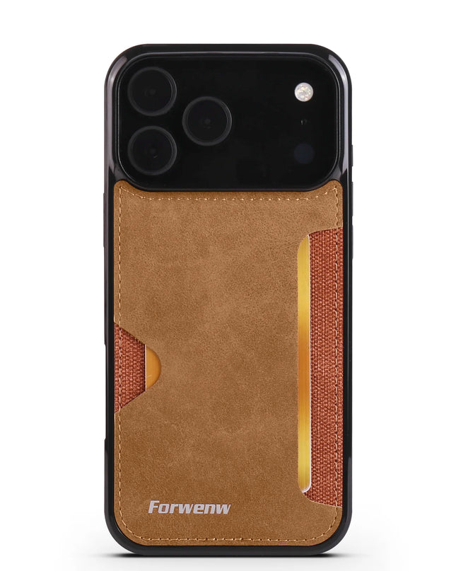 Retro Leather Card Holder Case for iPhone – product view 7