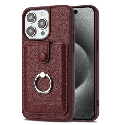 Leather Wallet Ring Stand Case for iPhone – product view 9