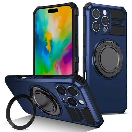 360° Magnetic Stand Case for iPhone - Red