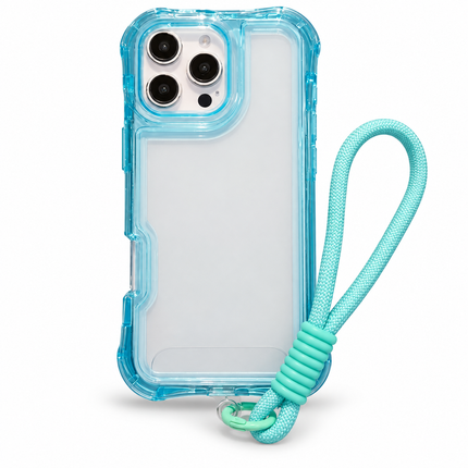 Air-Cushion Clear Lanyard Case for iPhone – product view 1