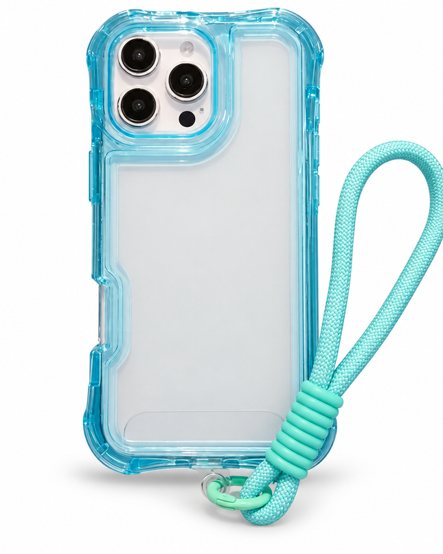 Air-Cushion Clear Lanyard Case for iPhone – product view 12