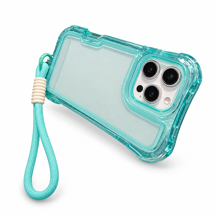 Air-Cushion Clear Lanyard Case for iPhone – product view 2