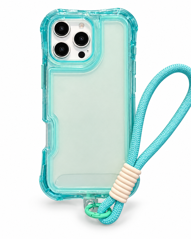Air-Cushion Clear Lanyard Case for iPhone – product view 12