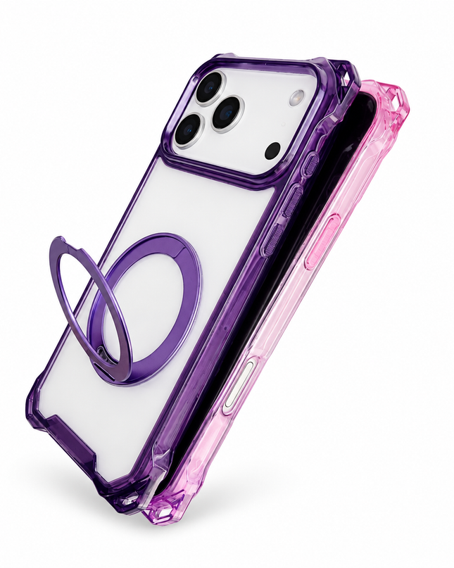 Gradient Clear Ring Stand Case for iPhone – product view 4
