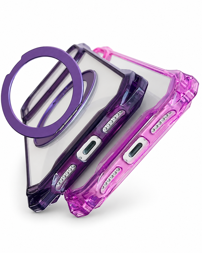 Gradient Clear Ring Stand Case for iPhone – product view 5