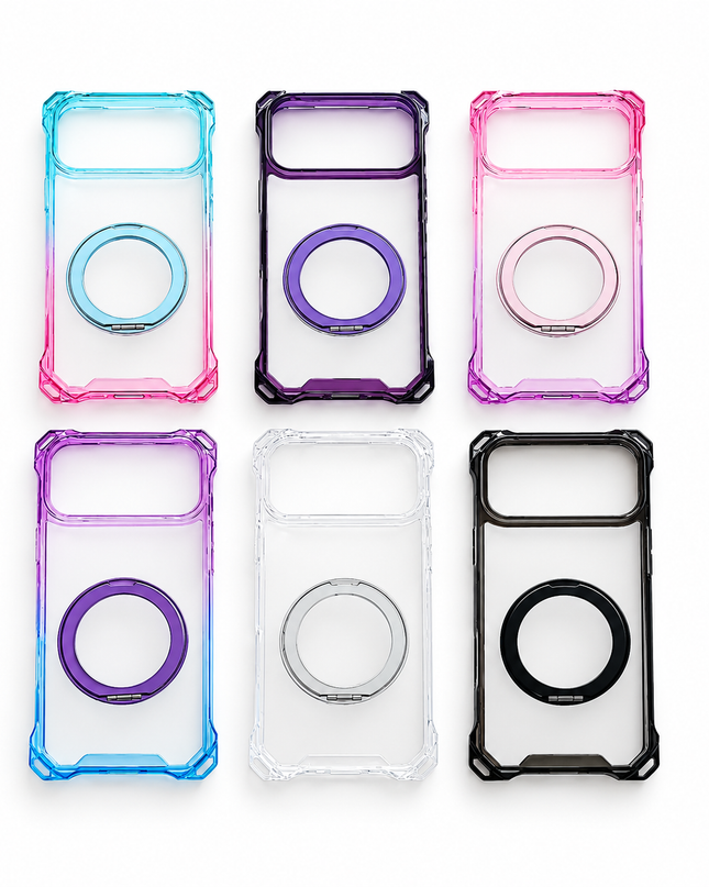 Gradient Clear Ring Stand Case for iPhone – product view 6