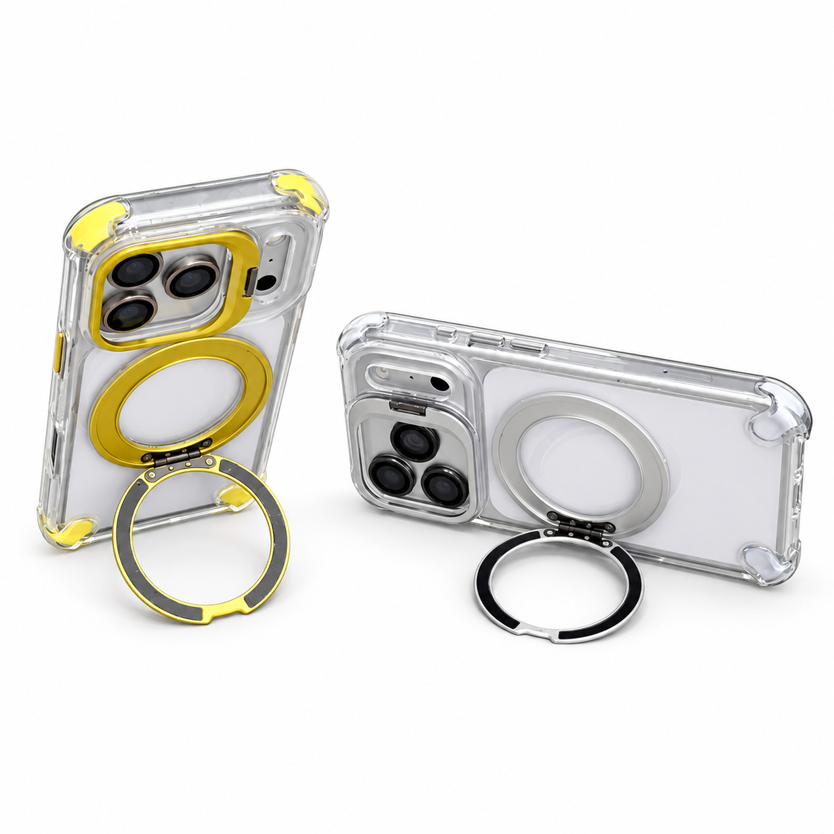 Magnetic Camera Ring Stand Case for iPhone